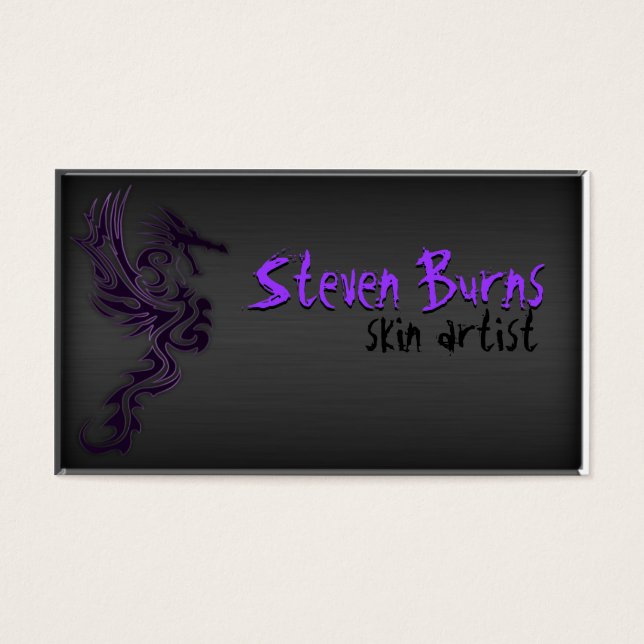 Dunkler Metalldrache Lila (Vorderseite)