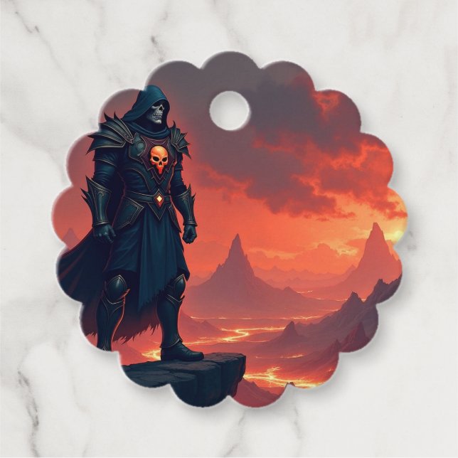 Dunkler Nacht der Flamme Geschenkanhänger (Vorderseite)