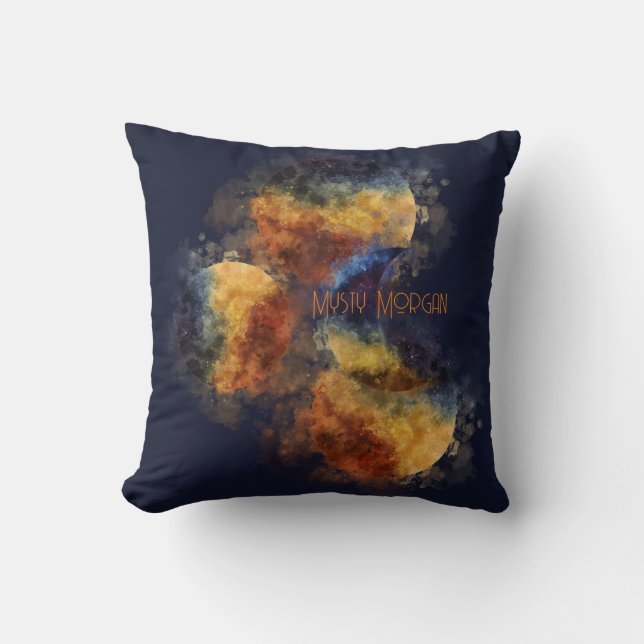 Dunkler Navy Mystic Herbst Kissen (Vorderseite)