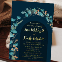 Dunkler Navy Wasserfarbenbogen