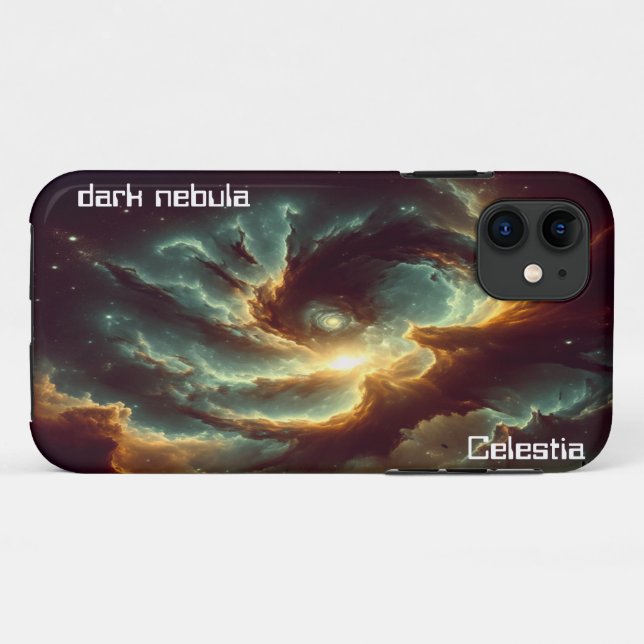 Dunkler Nebel anpassbar Case-Mate iPhone Hülle (Rückseite (Horizontal))
