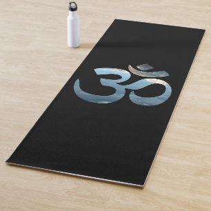 Dunkler Om Mantra Yoga Mat Water Medizin Yogamatte