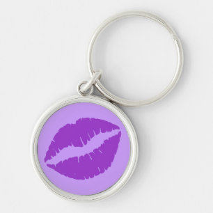 Dunkler Orchideen-Lippenstift Purpur Schlüsselanhänger
