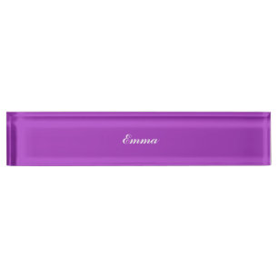 Dunkler Orchideen-personalisierter Namensplakette