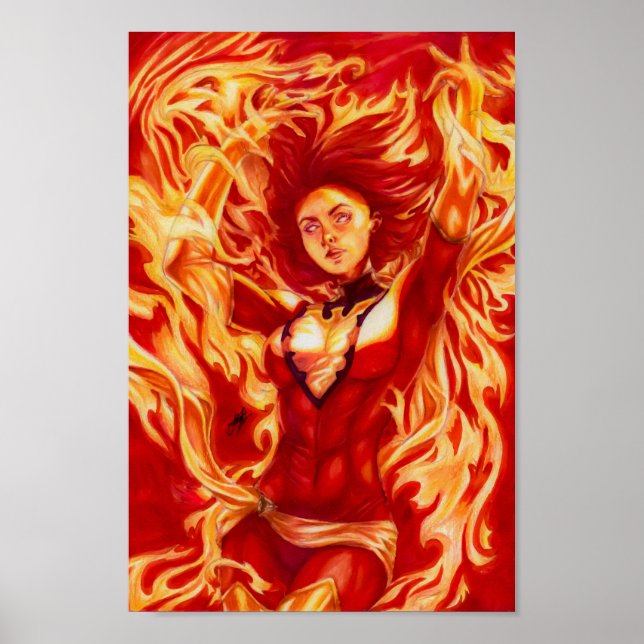 Dunkler Phoenix ~ Jean Grey Poster (Vorne)
