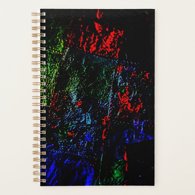 Dunkler Planer lebendige Textur abstrakt recycelt (Vorderseite)
