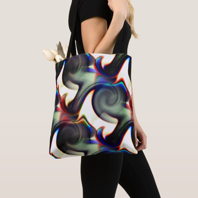 Dunkler Rauch oder spiralförmige Aushöhlung mit Fa Tasche (Von Nahem)