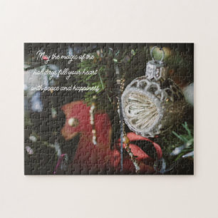 Dunkler Retro-Weihnachtsbaum