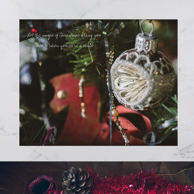 Dunkler Retro-Weihnachtsbaum Poster (Von Creator hochgeladen)