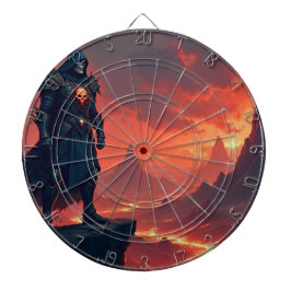 Dunkler Ritter der Flamme Dartscheibe