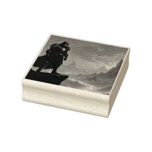 Dunkler Ritter der Flamme Gummistempel