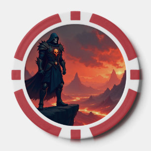 Dunkler Ritter der Flamme Pokerchips