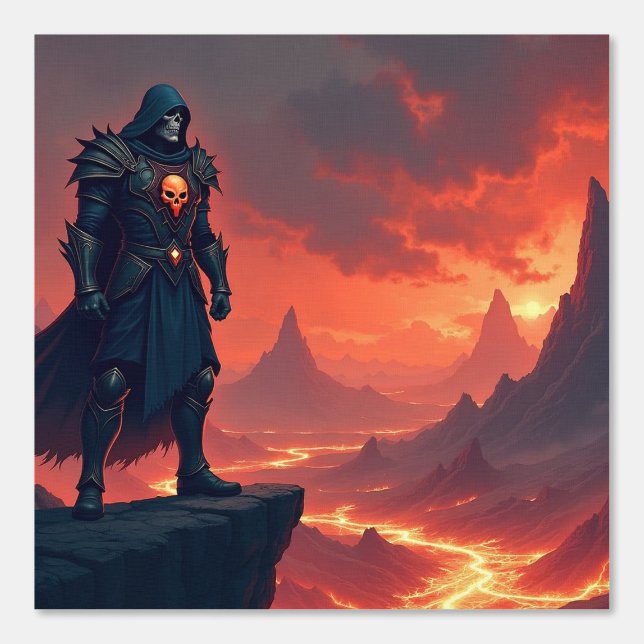 Dunkler Ritter der Flamme Tapete (Vorderseite)