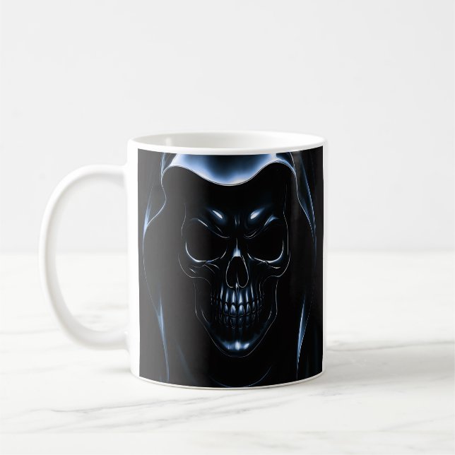 Dunkler Schädel Kaffeetasse (Links)