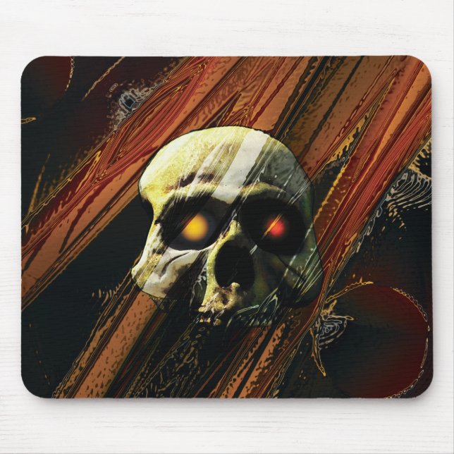 Dunkler Schädel Mousepad (Vorne)
