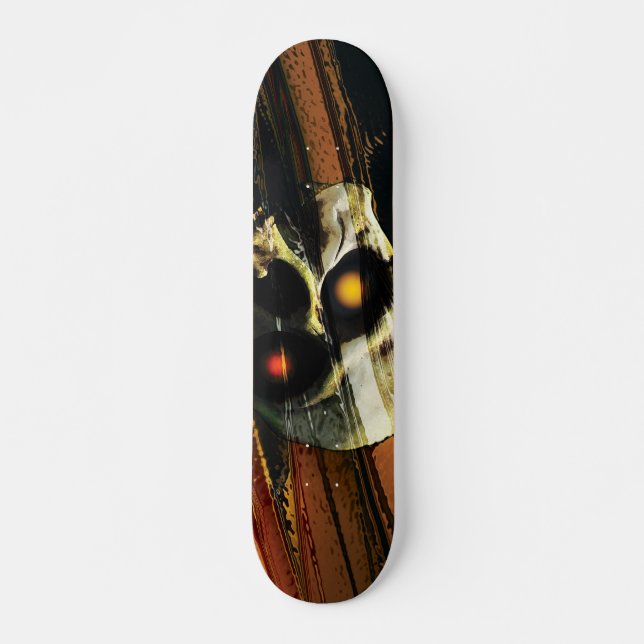 Dunkler Schädel Skateboard (Vorne)