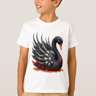 Dunkler Schwan der Knochen – Gotische Eleganz T-Shirt