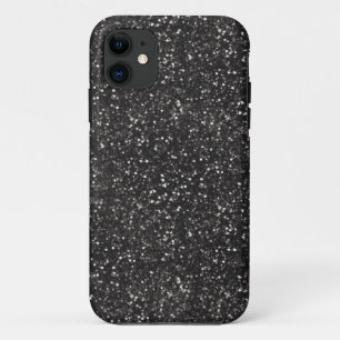 Dunkler, stylischer Silbergrauer Glitzer Case-Mate iPhone Hülle