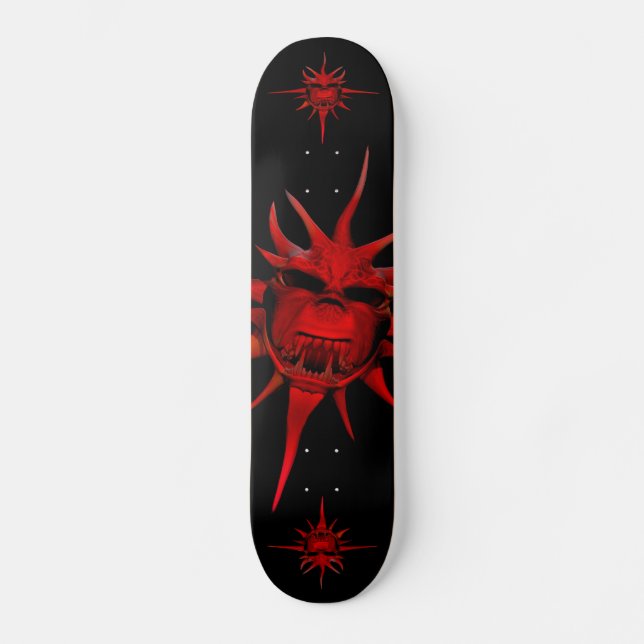 Dunkler Sun Skateboard (Vorderseite)