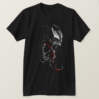 Dunkler Symbiont – Giftiges Monster Schwarz & Rot T-Shirt