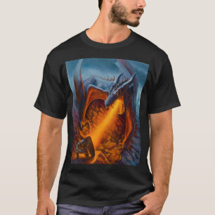 Dunkler T - Shirt bei der Feuerbekämpfung