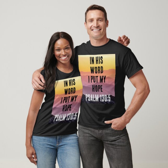 Dunkler T - Shirt "in seinem Wort habe ich meine H (Unisex)