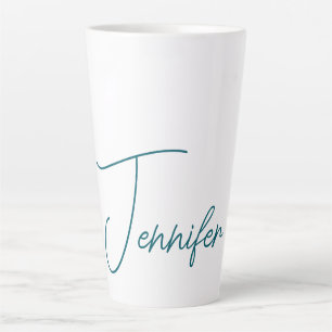Dunkler Teal-Trend Moderner Minimalistischer Hands Milchtasse