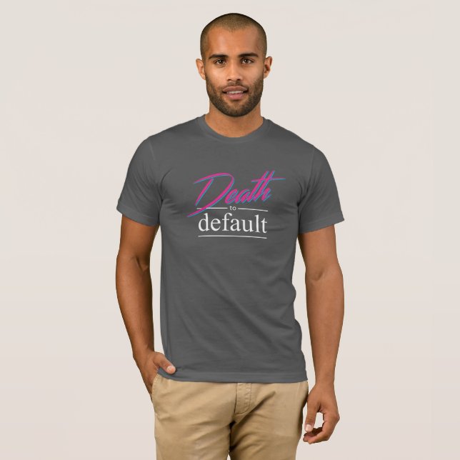 Dunkler Tod zum Zurückfallen T-Shirt (Vorne ganz)