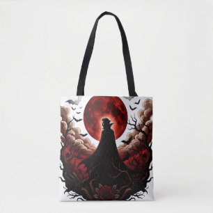 Dunkler Vampir-Rotmond-Goth-Halloween Tasche