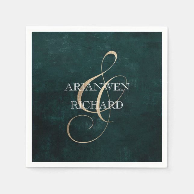 Dunkler Vintager Kranz mit rustikaler Foliage Einl Serviette (Vorderseite)