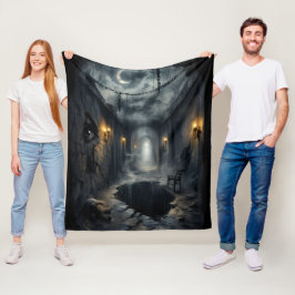 Dunkler, von Fantasie geprägter, gespenstischer Ko Fleecedecke