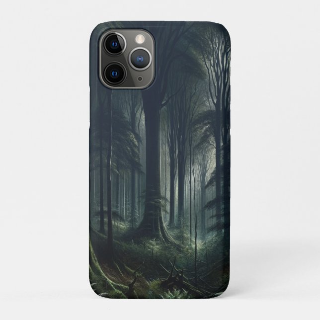 Dunkler Wald bei Twilight Case-Mate iPhone Hülle (Rückseite)