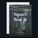 Dunkler Wald bei Twilight Rustikale Lichter Süß 16 Einladung<br><div class="desc">Passen Sie Ihre woll-Möglichkeiten an.</div>