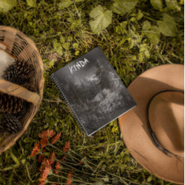 Dunkler Wald | Forest Trees Snowy Notebook Notizbuch