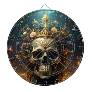 Dunkler Wald Skull Dartboard Dartscheibe
