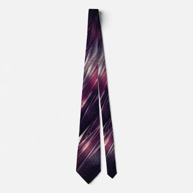 Dunkler Wein mit Magenta Highlights Krawatte (Vorderseite)