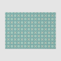 Dunkler Western Dusty Türkis Cream Aqua Geo