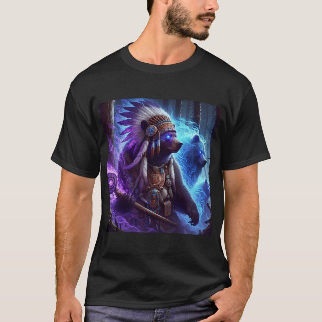 Dunkler Wildschutz-Schutz der Wildnis 1 T - Shirt (Vorderseite)