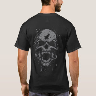 Dunkler Wut-Schädel – Gothic Grunge Horror Art Vin T-Shirt