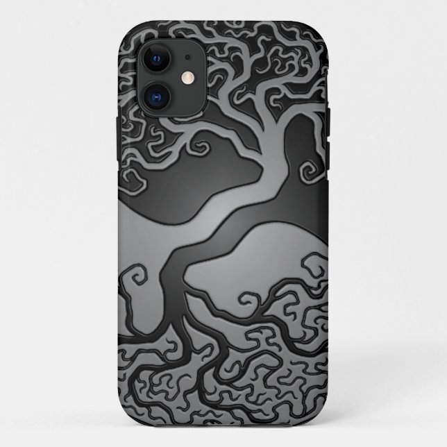 Dunkler Yin Yang Baum Case-Mate iPhone Hülle (Rückseite)