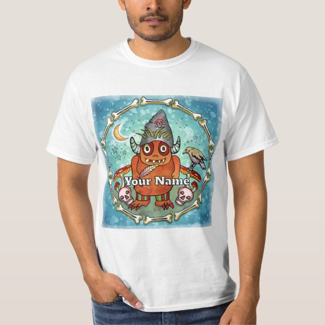 Dunkler Zauberermonster T-Shirt (Vorderseite)