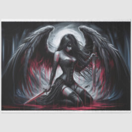 Dunkles Angel-Schwertpapier Seidenpapier