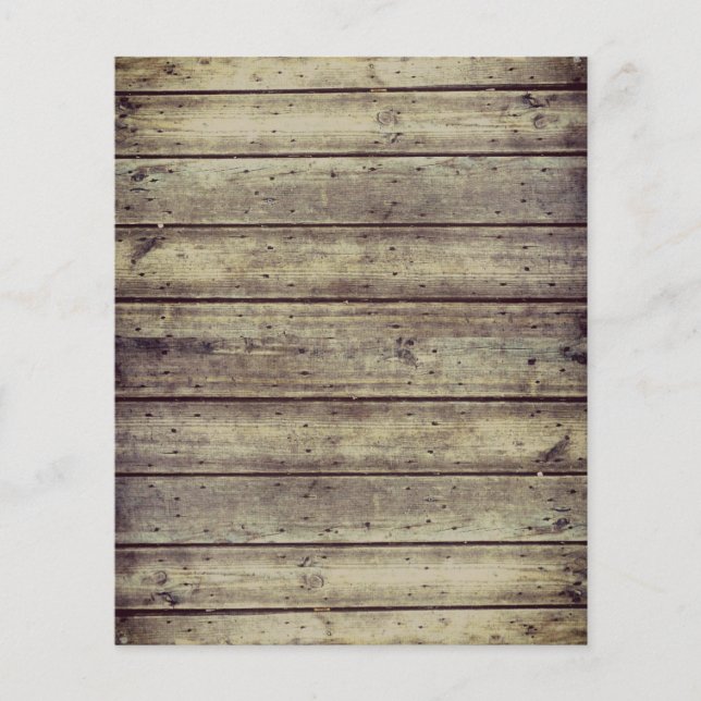 Dunkles antiquiertes Planked Wood Scrapbook Paper (Vorderseite)