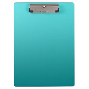 "Dunkles aquamarines Ombre" Klemmbrett