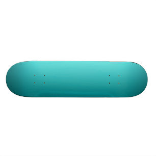 Dunkles aquamarines Ombre Skateboard