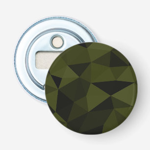 Dunkles Armeegrün schwarzes geometrisches Maschenm Flaschenöffner