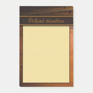 Dunkles baltisches Kiefern-Imitat Woood große Post-it Klebezettel