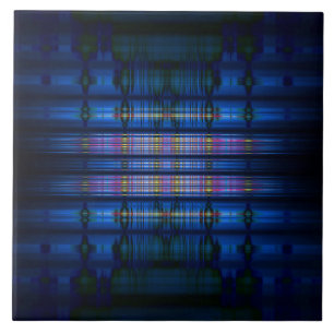 Dunkles Blau-Unschärfemuster Fliese