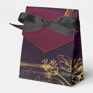 Dunkles Burgund und Gold Geschenkschachtel