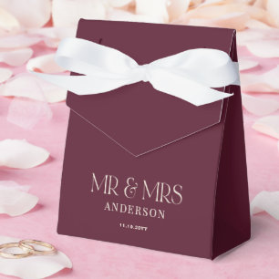 Dunkles Burgunderrot Florales Moody Schwarz Elegan Geschenkschachtel